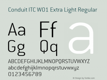 Conduit ITC W01 Extra Light