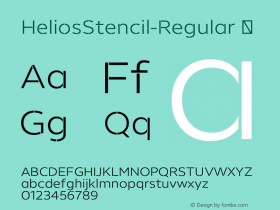 HeliosStencil-Regular