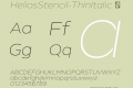 HeliosStencil-ThinItalic