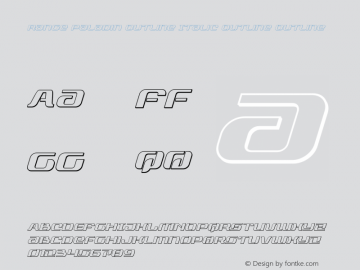 Range Paladin Outline Italic