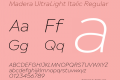 Madera UltraLight Italic