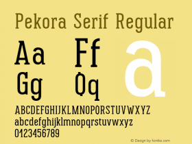 Pekora Serif