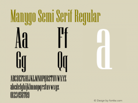 Manygo Semi Serif