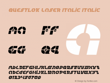 Questlok Laser Italic