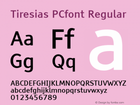 Tiresias PCfont