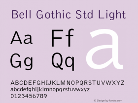 Bell Gothic Std