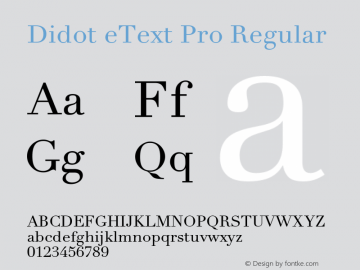 Didot eText Pro