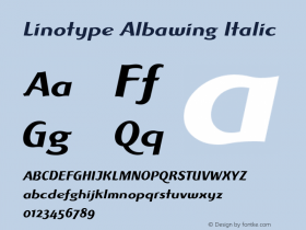 Linotype Albawing