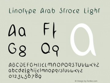 Linotype Arab Stroke