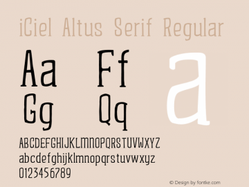 iCiel Altus Serif