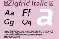 ☞Zigfrid Italic