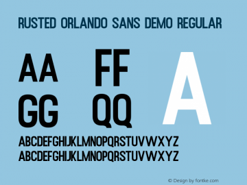 Rusted Orlando Sans Demo