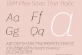 IBM Plex Sans Thin