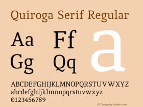 Quiroga Serif