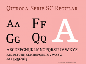 Quiroga Serif SC
