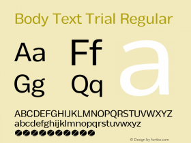 Body Text Trial