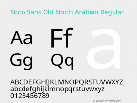 Noto Sans Old North Arabian