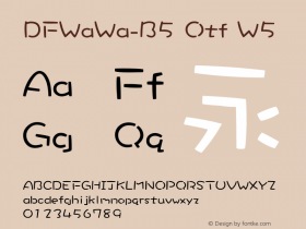 DFWaWa-B5 Otf