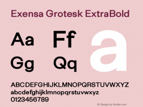 Exensa Grotesk