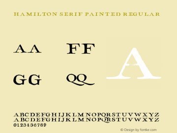 Hamilton Serif Painted