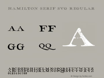 Hamilton Serif SVG