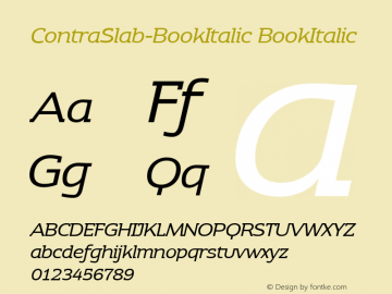 ContraSlab-BookItalic