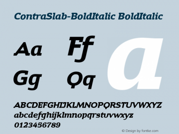 ContraSlab-BoldItalic