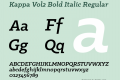 Kappa Vol2 Bold Italic