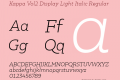 Kappa Vol2 Display Light Italic