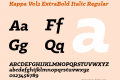 Kappa Vol2 ExtraBold Italic