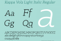 Kappa Vol2 Light Italic