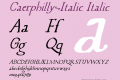 Caerphilly-Italic