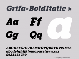 Grifa-BoldItalic