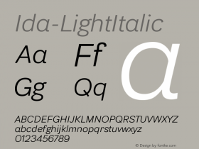 Ida-LightItalic