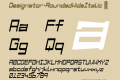 Designator-RoundedWideItalic