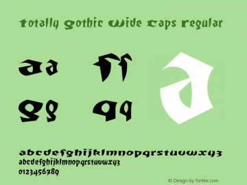 Totally Gothic Wide Caps