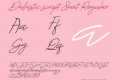 Dallastic script Slant