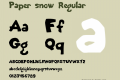 Paper snow