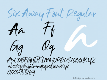 Six Away Font