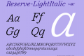 Reserve-LightItalic