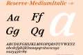 Reserve-MediumItalic