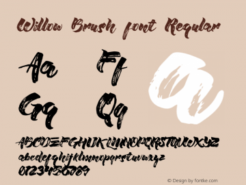 Willow Brush font