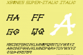 xBONES Super-Italic