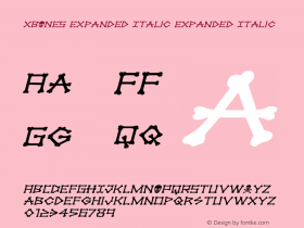 xBONES Expanded Italic