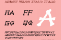 xBONES Rough Italic