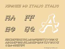 xBONES 3D Italic