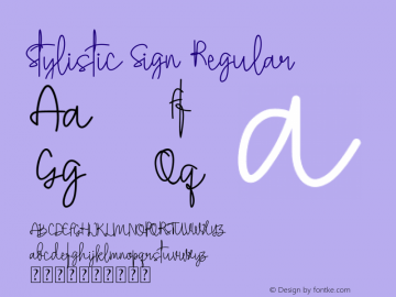 Stylistic Sign