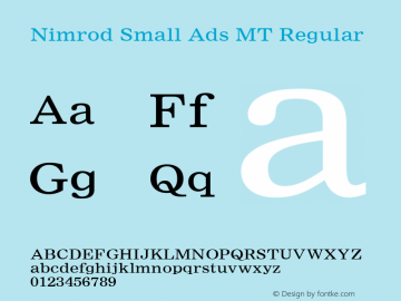 Nimrod Small Ads MT