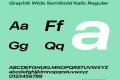 Graphik Wide Semibold Italic