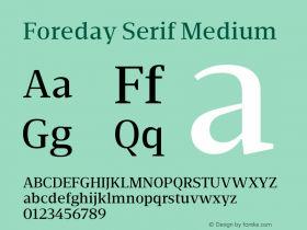 Foreday Serif